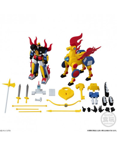 Daibajin Set : Daikyojin & Daitenba - King Star e Sagittarius - Yattodetaman : Bandai Shokugan - Candy Toy - SMP