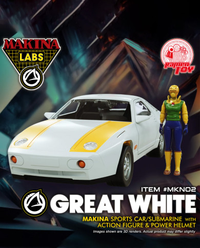 Shark M.A.S.K. Great White Makina MKN02 Ramen Toy
