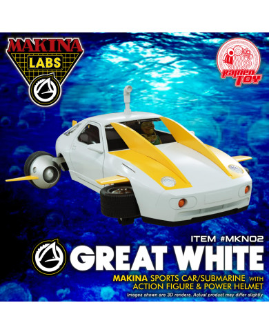 Shark M.A.S.K. Great White Makina MKN02 Ramen Toy