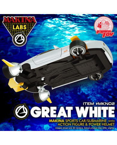 Shark M.A.S.K. Great White Makina MKN02 Ramen Toy