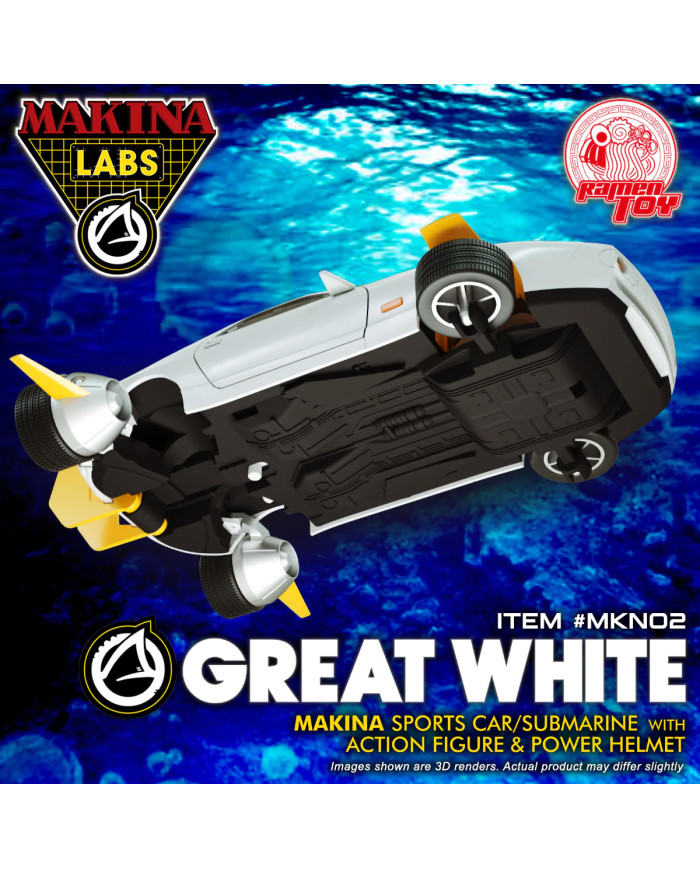 Shark M.A.S.K. Great White Makina MKN02 Ramen Toy