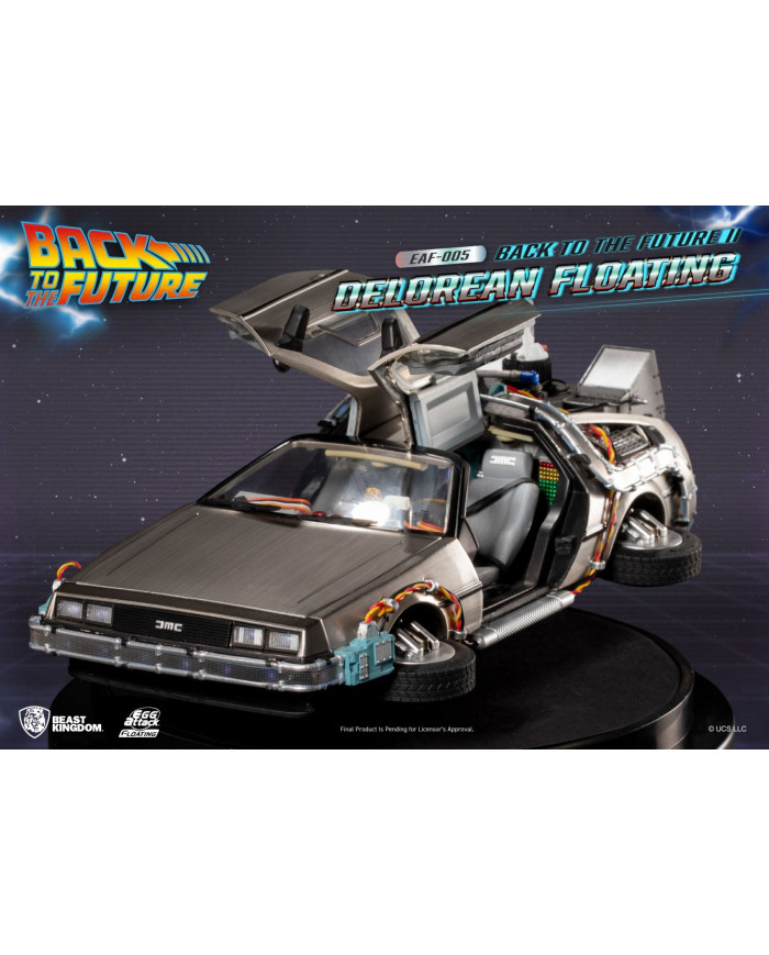 DeLorean Floating Statue Egg Attack Back to the Future 2 Beast Kingdom