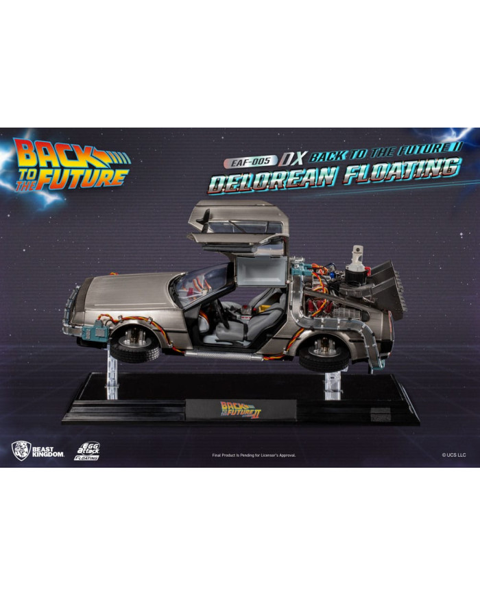 DeLorean Floating Statue Egg Attack Back to the Future 2 Beast Kingdom