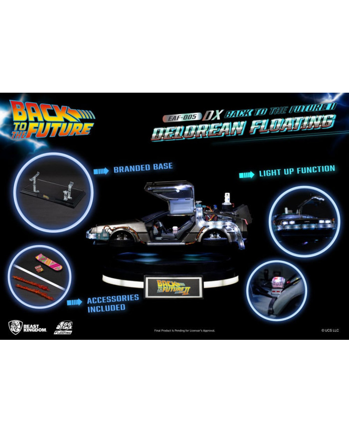 DeLorean Floating Statue Egg Attack Back to the Future 2 Beast Kingdom