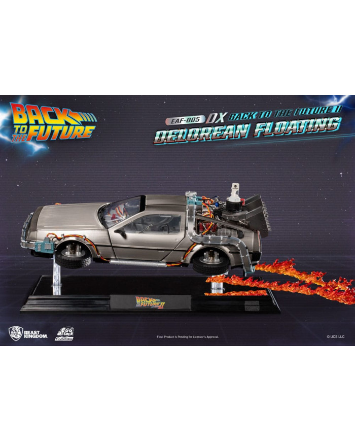 DeLorean Floating Statue Egg Attack Back to the Future 2 Beast Kingdom