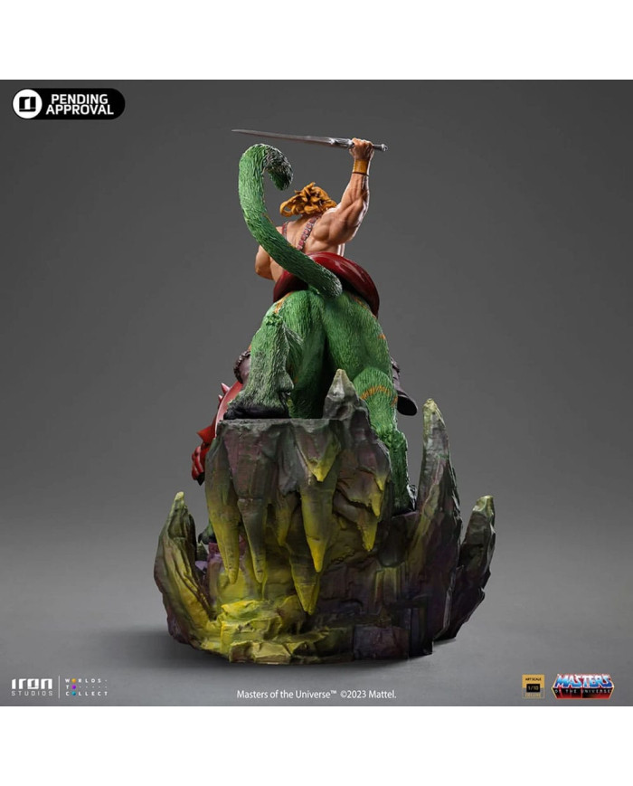 He-Man & Battlecat Masters of the Universe Deluxe Art Scale Statue 1/10 Iron Studios