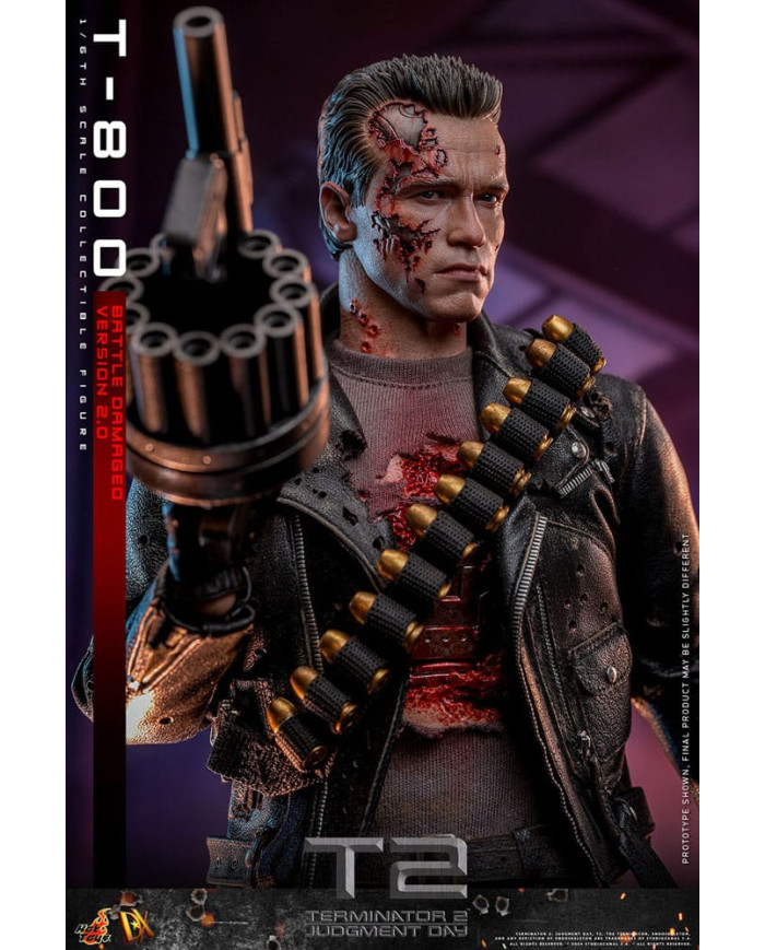 Terminator 2 T-800 DX46 1/6 Battle Damaged Version 2.0 Hot Toys