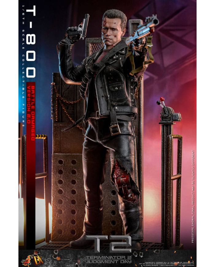 Terminator 2 T-800 DX46 1/6 Battle Damaged Version 2.0 Hot Toys