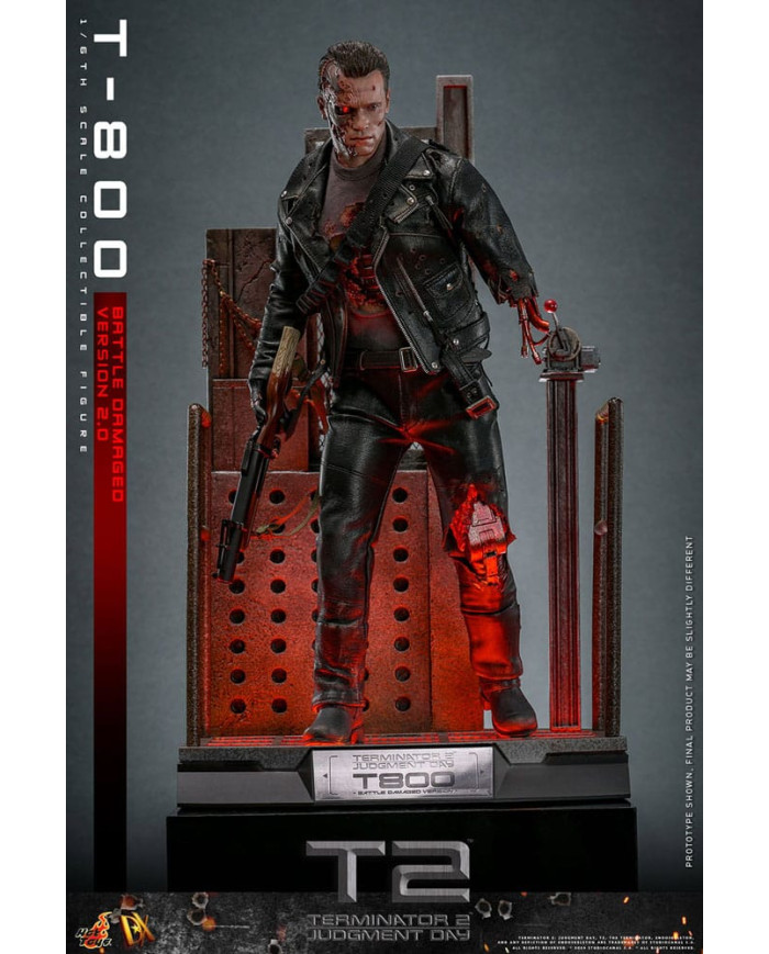 Terminator 2 T-800 DX46 1/6 Battle Damaged Version 2.0 Hot Toys