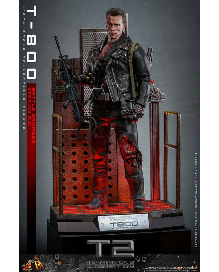 Terminator 2 T-800 DX46 1/6 Battle Damaged Version 2.0 Hot Toys