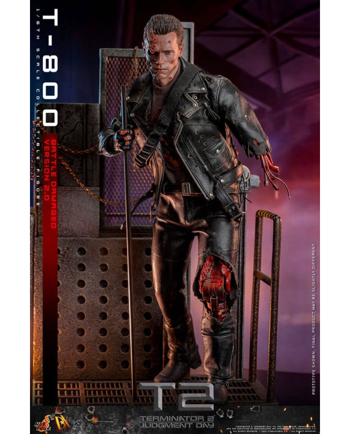 Terminator 2 T-800 DX46 1/6 Battle Damaged Version 2.0 Hot Toys