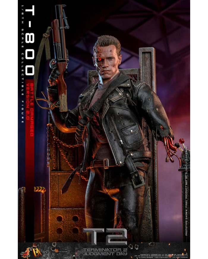 Terminator 2 T-800 DX46 1/6 Battle Damaged Version 2.0 Hot Toys