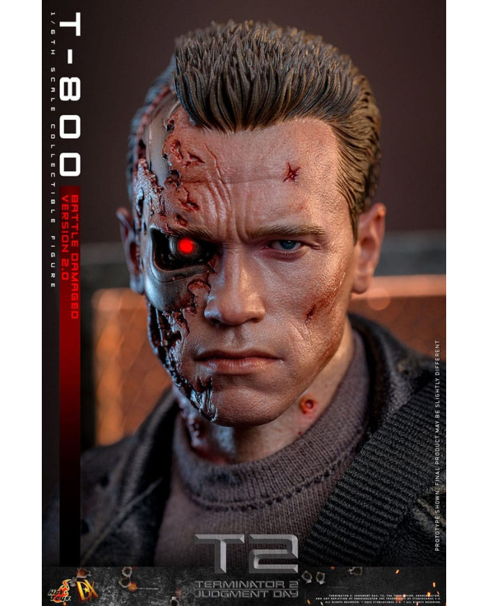 Terminator 2 T-800 DX46 1/6 Battle Damaged Version 2.0 Hot Toys