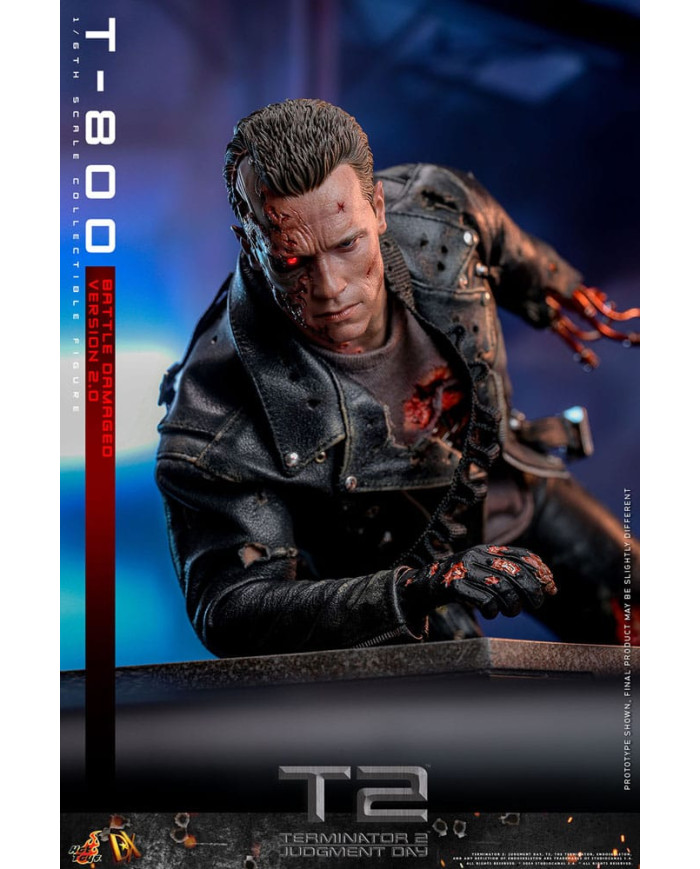 Terminator 2 T-800 DX46 1/6 Battle Damaged Version 2.0 Hot Toys