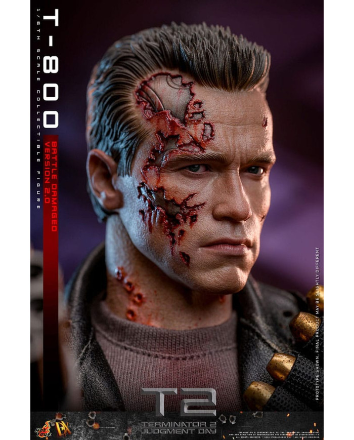 Terminator 2 T-800 DX46 1/6 Battle Damaged Version 2.0 Hot Toys