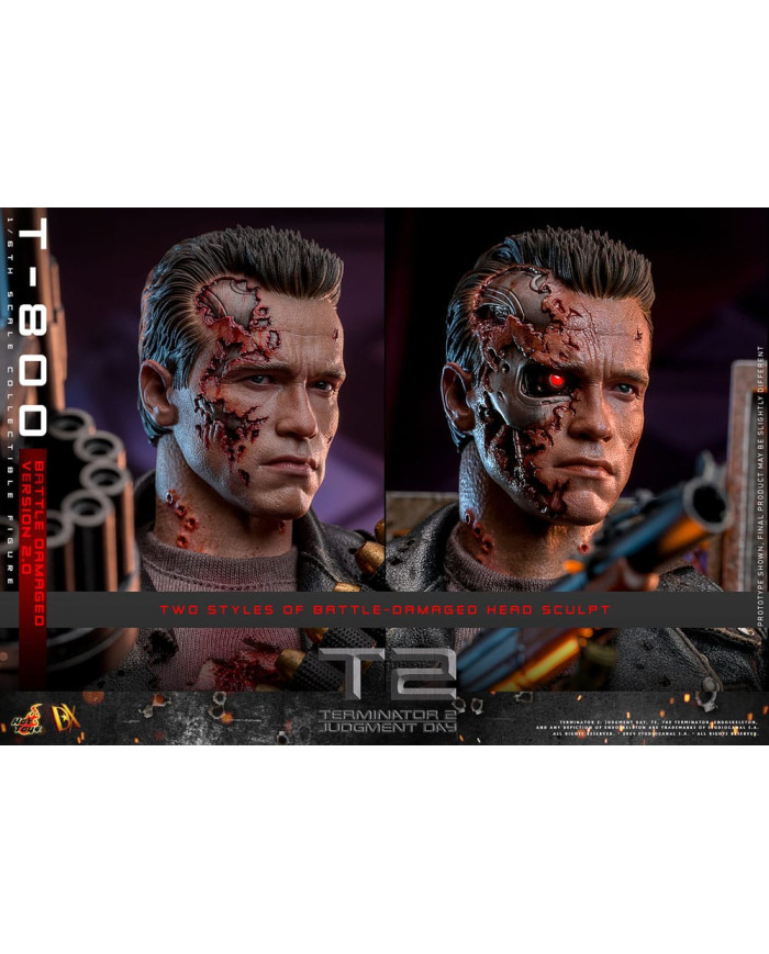 Terminator 2 T-800 DX46 1/6 Battle Damaged Version 2.0 Hot Toys