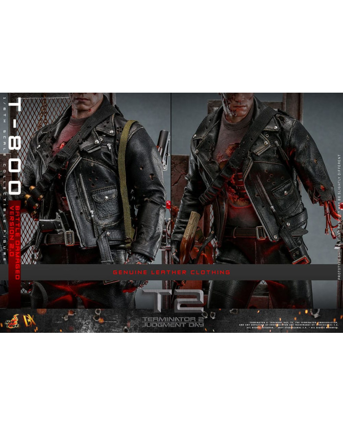 Terminator 2 T-800 DX46 1/6 Battle Damaged Version 2.0 Hot Toys