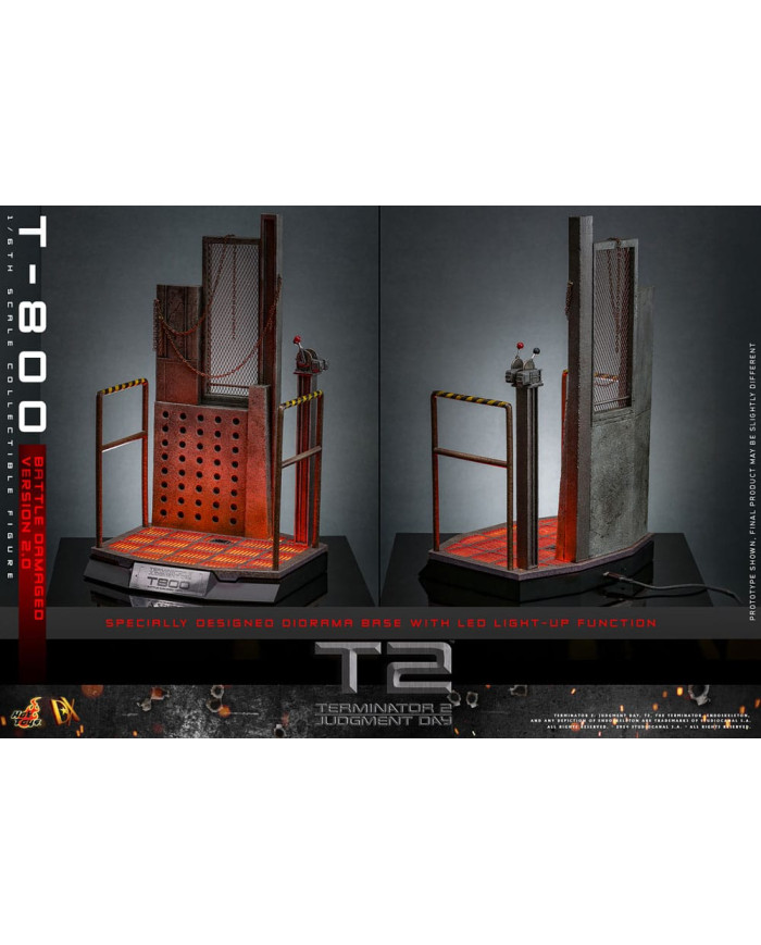 Terminator 2 T-800 DX46 1/6 Battle Damaged Version 2.0 Hot Toys