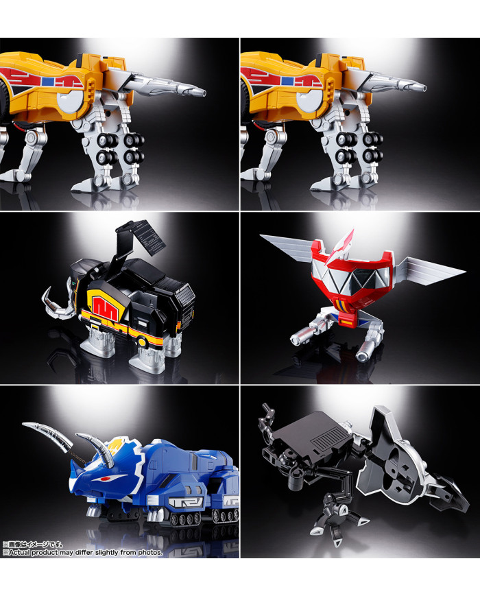 Beast Emperor Megazord GX-72 Megazord & GX-78 Dragonzord Set Soul of Chogokin Bandai