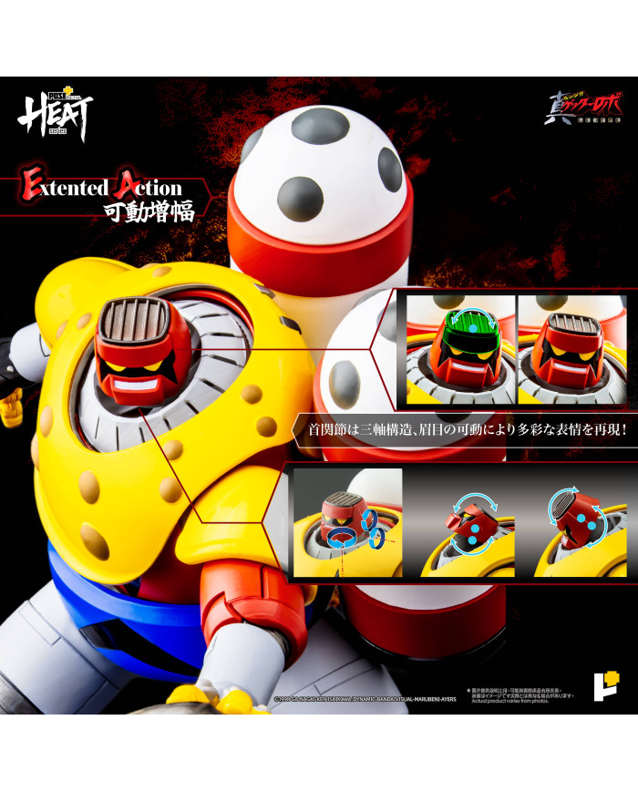 Getter Poseidon Getter Robo Armageddon Version Metal Heat Series Pose+