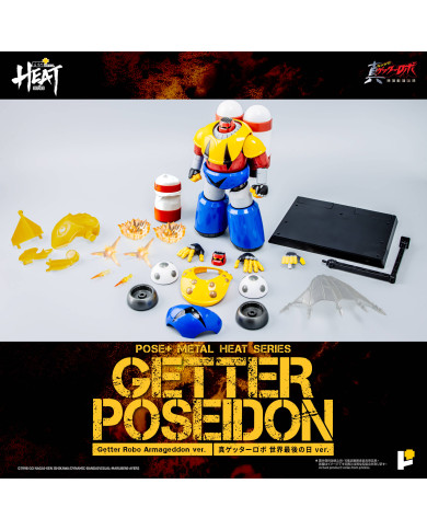 Getter Poseidon Getter Robo Armageddon Version Metal Heat Series Pose+