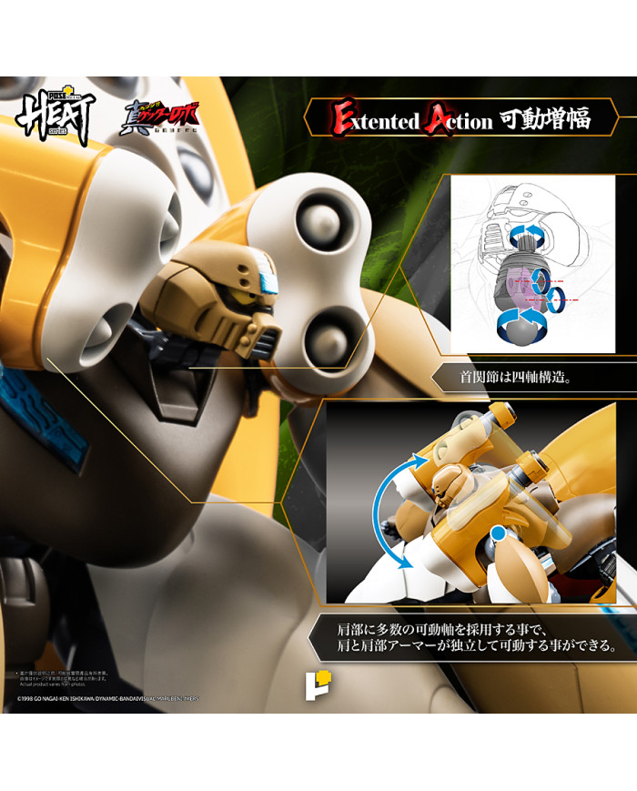 Shin Getter 3 Getter Robo Armageddon Version Metal Heat Series Poseplus