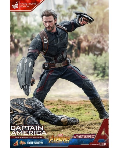 Captain America - Exclusive Movie Promo Edition : MMS 481 - Avengers : Infinity War | Hot Toys