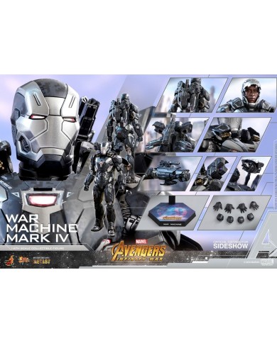 AVENGERS INFINITY WAR Movie Masterpiece Iron Man War Machine Mark VI Diecast
